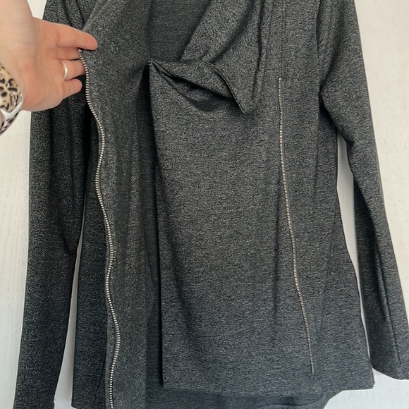 Zip up sweater, size XS, charcoal grey - Picture 4 of 7